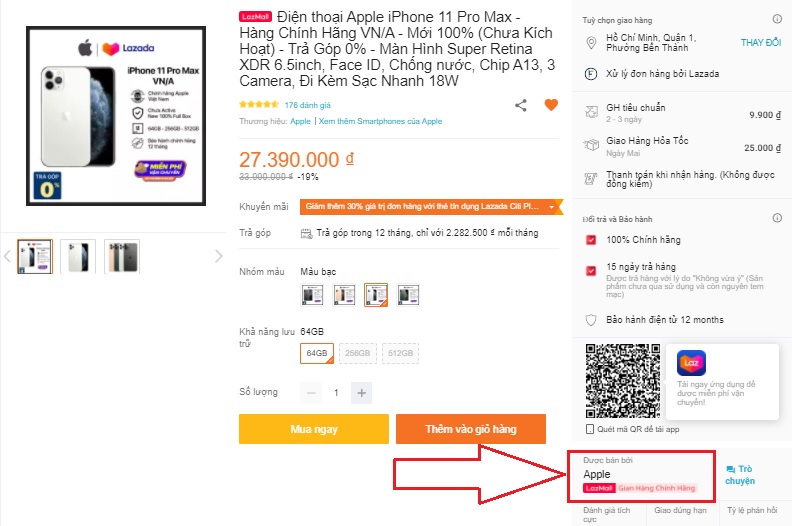 Hướng dẫn bảo hành trên lazada