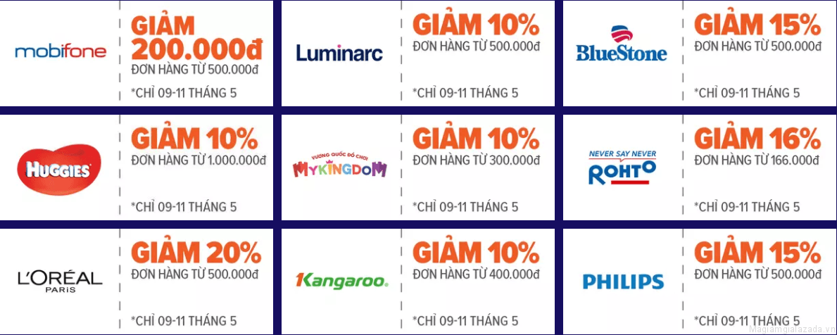 Mã giảm giá Lazada thương hiệu trong sinh nhật Lazada 2018 Mã giảm giá Lazada thương hiệu trong sinh nhật Lazada 2018