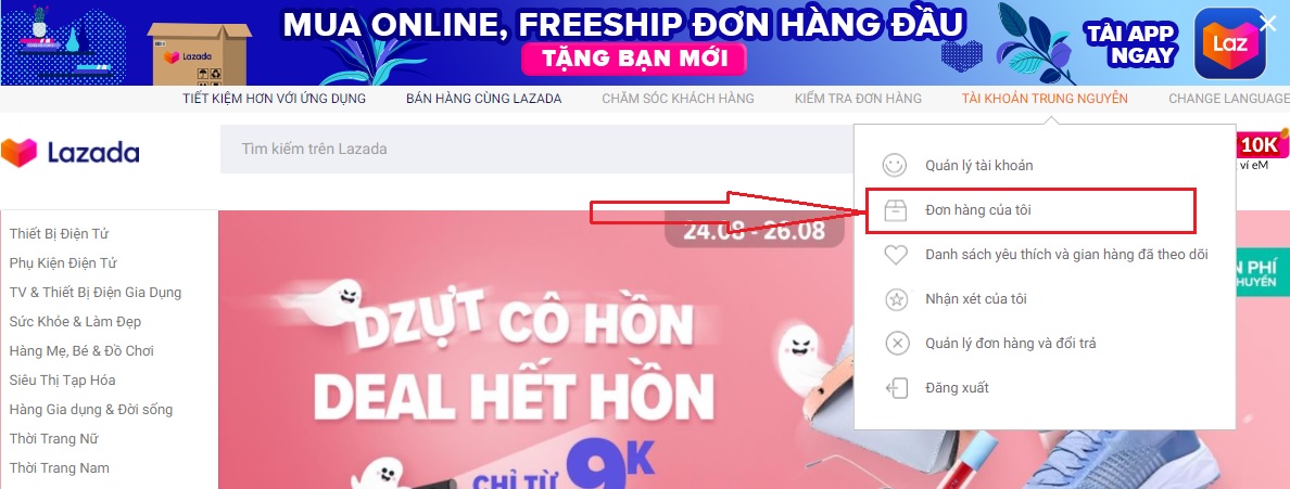 Cách kiểm tra tình trạng đơn hàng Lazada đang ở đâu, bao giờ giao?