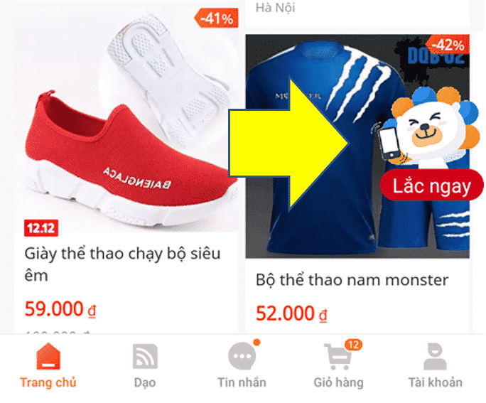Lắc điện thoại nhận voucher trong đợt khuyến mãi lazada 12.12 Lắc điện thoại nhận voucher trong đợt khuyến mãi lazada 12.12