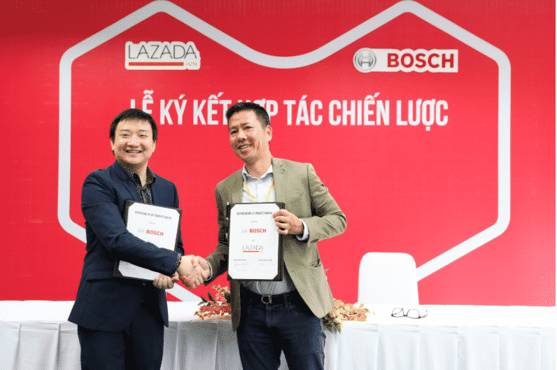 Lazada ký kết đối tác chiến lược với Bosch Việt Nam