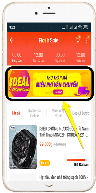 Lazada miễn phí vận chuyển Flash Sale