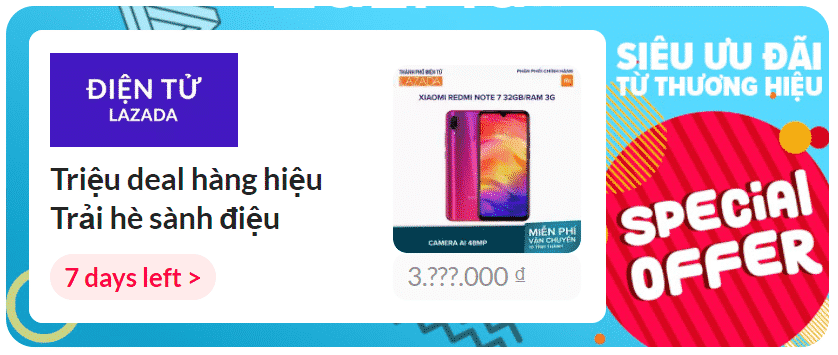 Siêu ưu đãi từ Thương Hiệu ưu đãi từ thương hiệu trong chương trình Sale kêu hè về