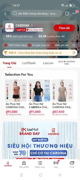 7 shop bán quần áo trên lazada 4