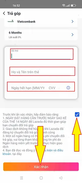 Trả góp 0 lãi suất trên Lazada 4