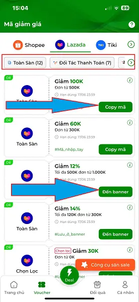 Mã giảm giá Lazada 3