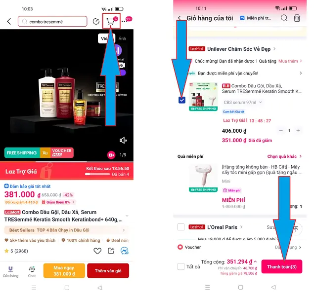 Mua hàng trên lazada 4