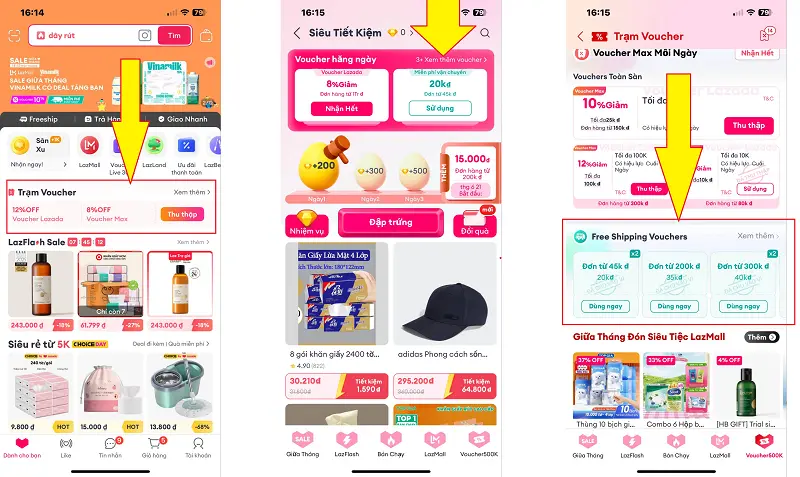 Mã frreship lazada 1