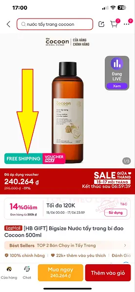 Mã frreship lazada 7