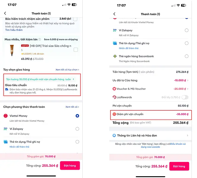 Mã frreship lazada 9