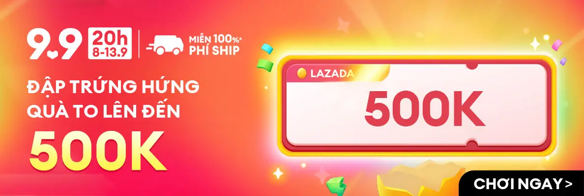 đập trứng hứng quà lazada sale 9.9