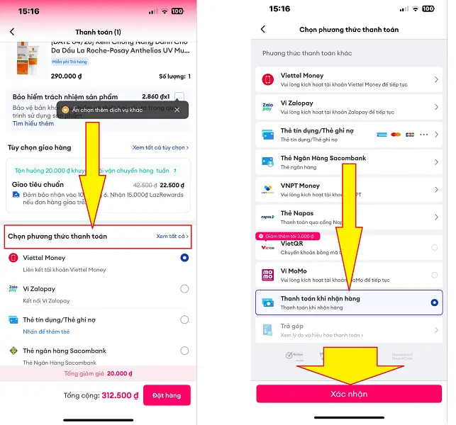 Mua hàng trên Lazada 5