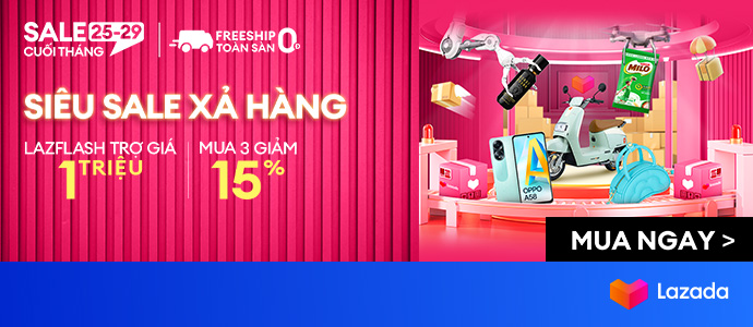lazada sale cuối tháng 8 2025
