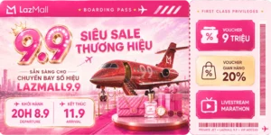 Siêu Sale thương hiệu Lazada 9.9.2026