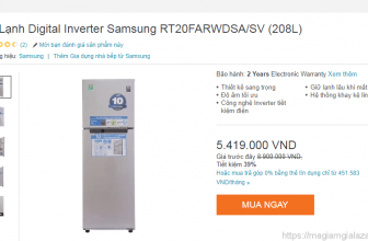 Trải nghiệm mua tủ lạnh trên Lazada trong chương trình Mưa Sale Băng